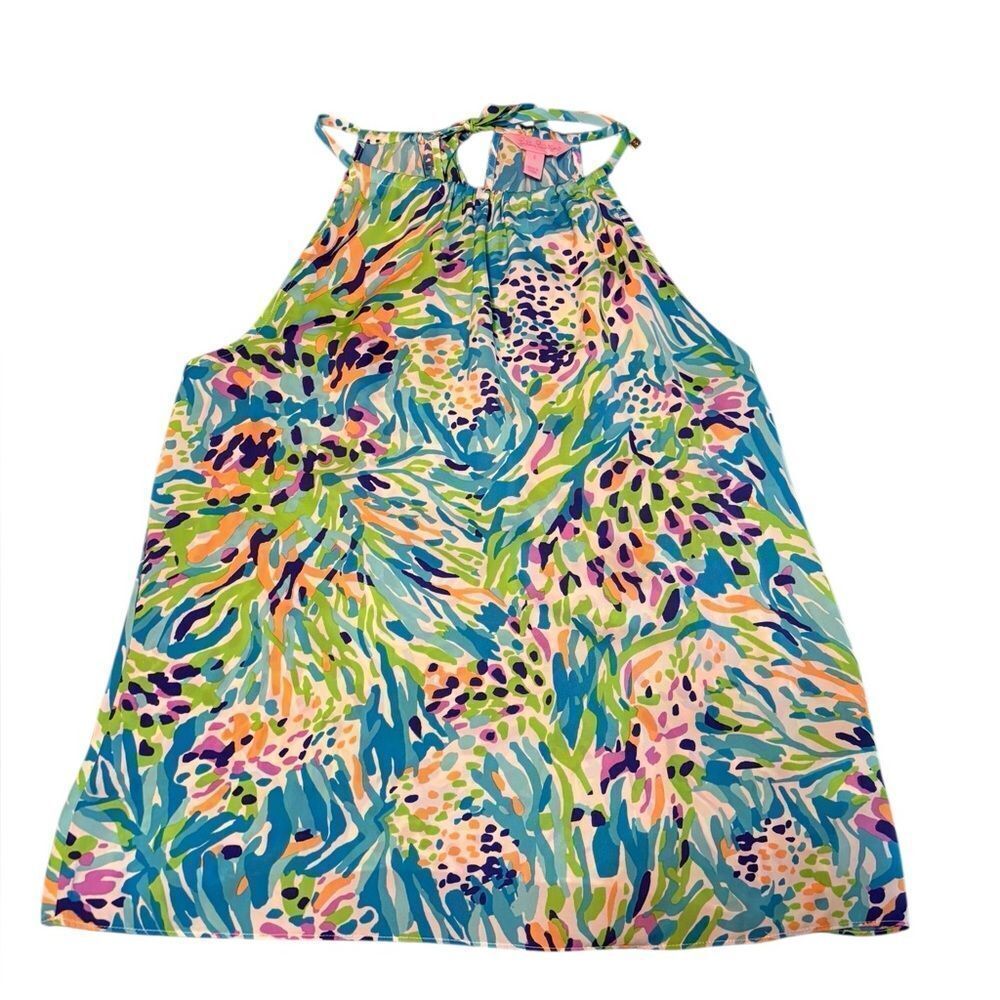 Lilly Pulitzer Blouse/Halter Top Size Small